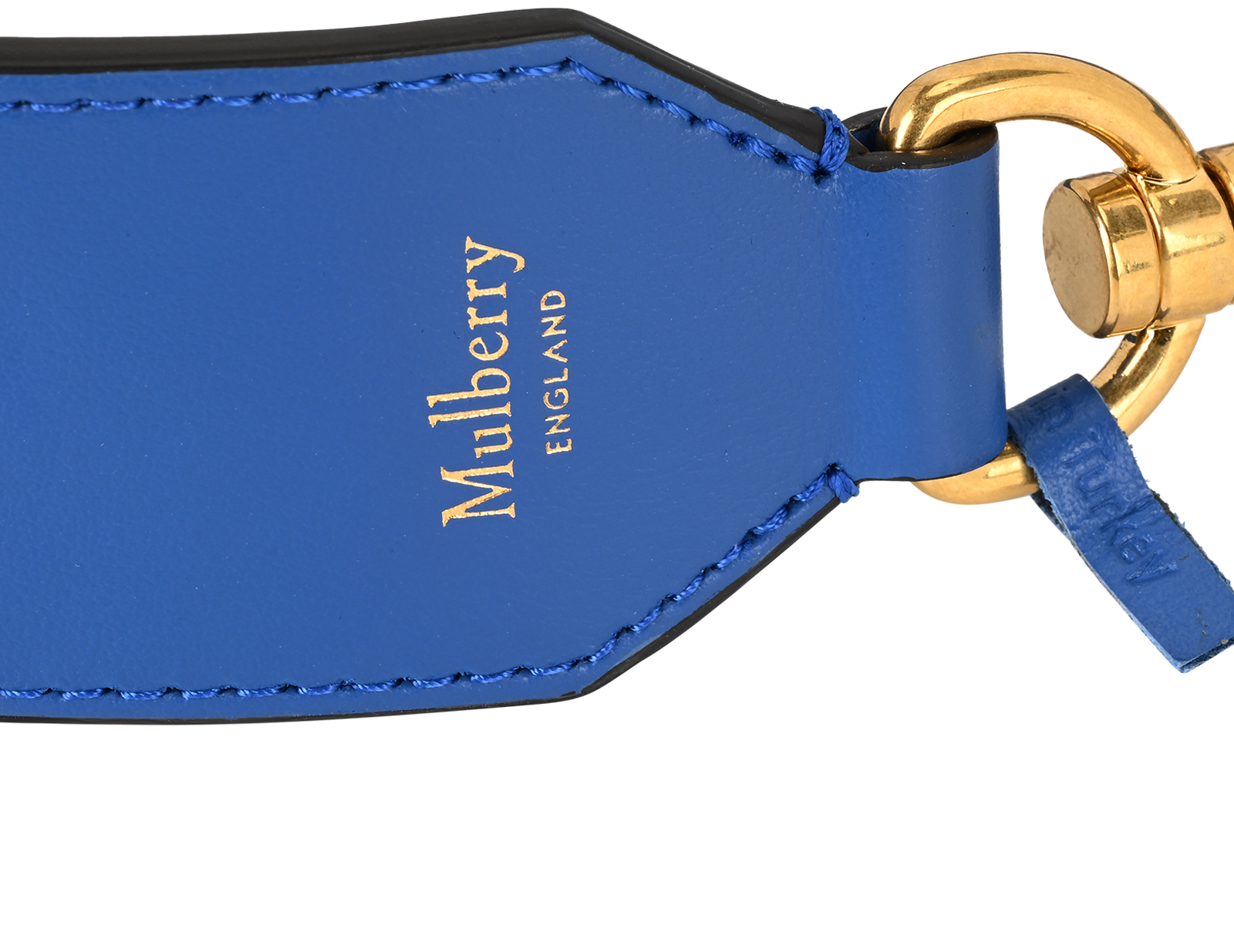 Mulberry Double Bag Strap, &pound;110, Accessories, Black/Blue/Red, Leather, Other view